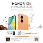 The HONOR X7e is now available for Sale in all stores Nationwide.